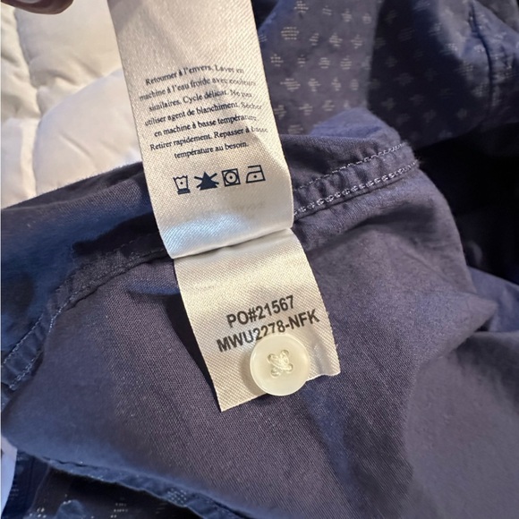 Faherty short sleeve Men’s Shirt XXL  All Over Print Blue 
(A3 - Picture 6 of 10